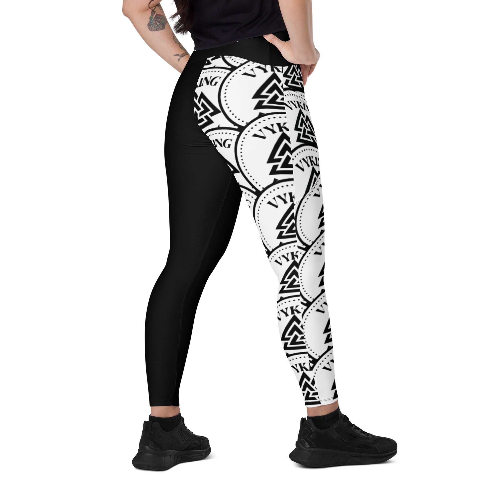 Love Birds Sports Leggings with Back Pocket - The Village Store